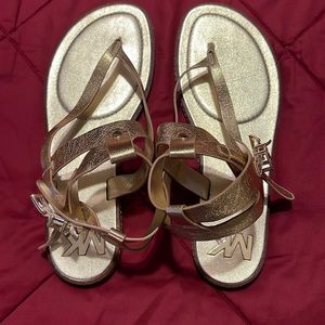 Gold Michael Kors sandals